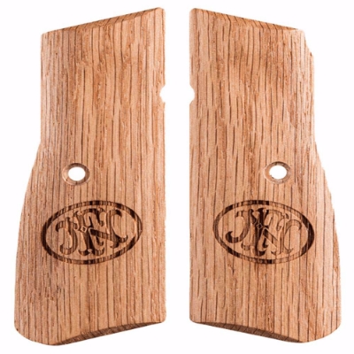 FN America High Power Wood Grips Oak