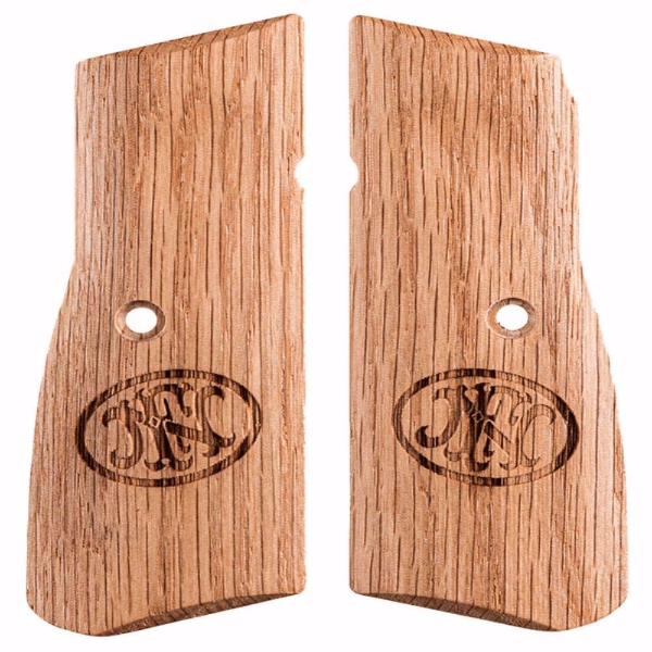 FN America High Power Wood Grips Oak